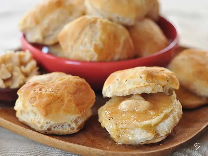Home Style Biscuits with Cinnamon Honey Butter