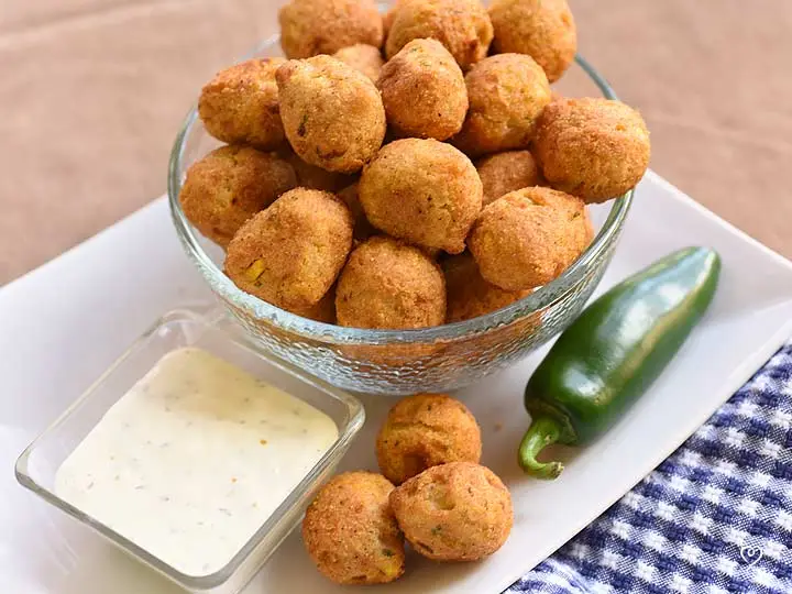 Jalapeno Hushpuppies with Ranch