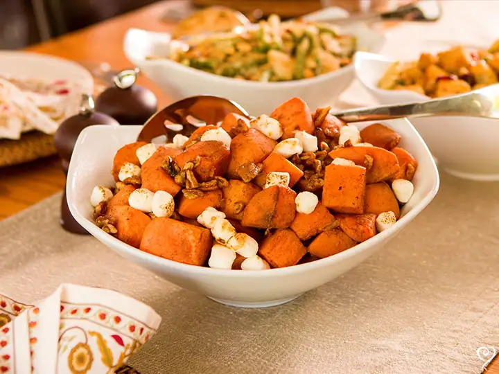 Holiday Sweet Potatoes with Brown Sugar and Pecans Family Size