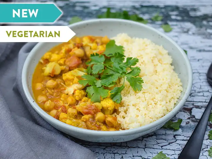 Vegetable and Chickpea Curry over Coconut Rice