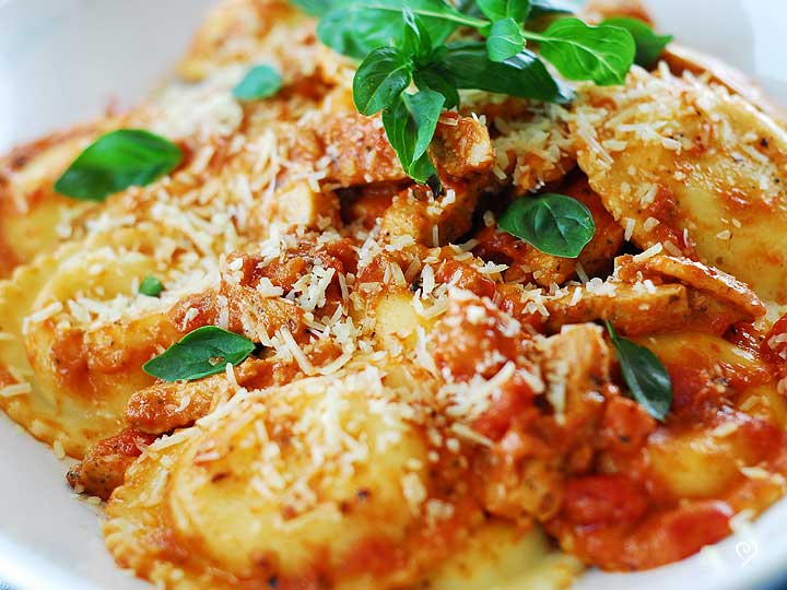 Chicken and ravioli recipe