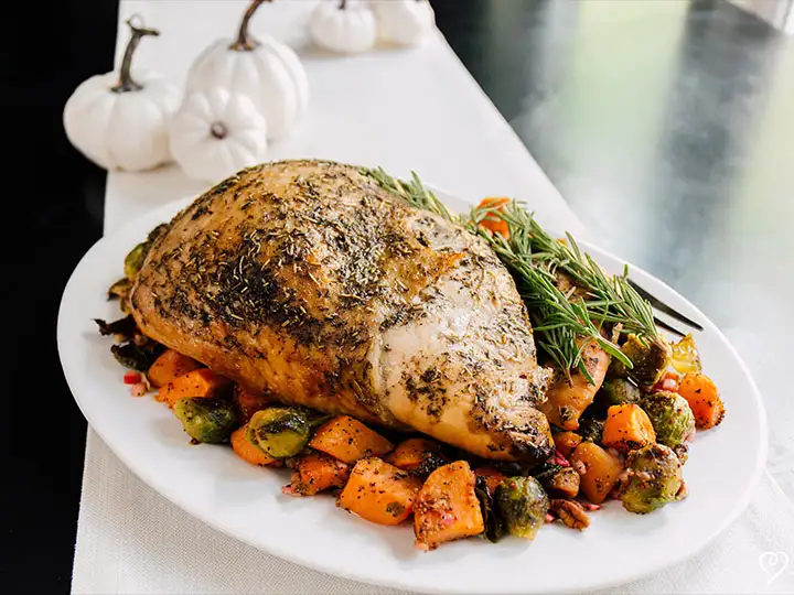 Holiday Roasted Turkey with Compound Butter