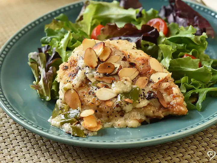 Chateau Chicken with Almond Butter Sauce and Orzo