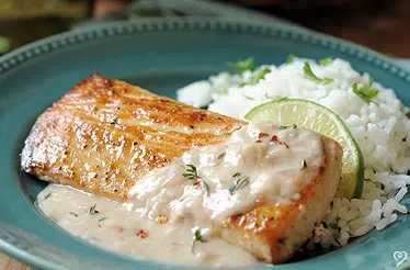 COCONUT MAHI MAHI WITH JASMINE RICE