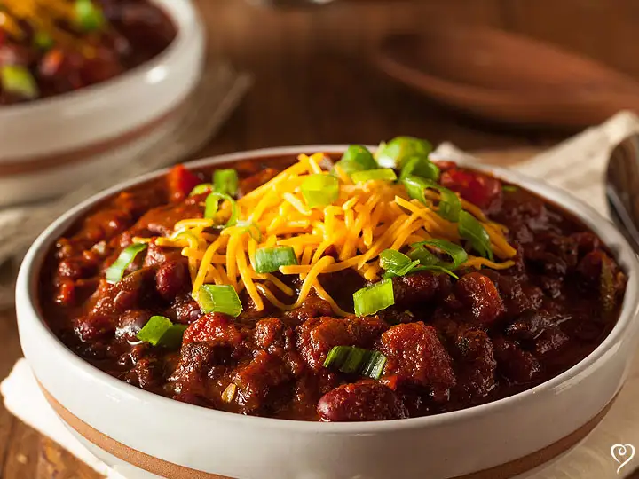 Down Home Texas Ranch Chili with Cheddar Corn Cakes