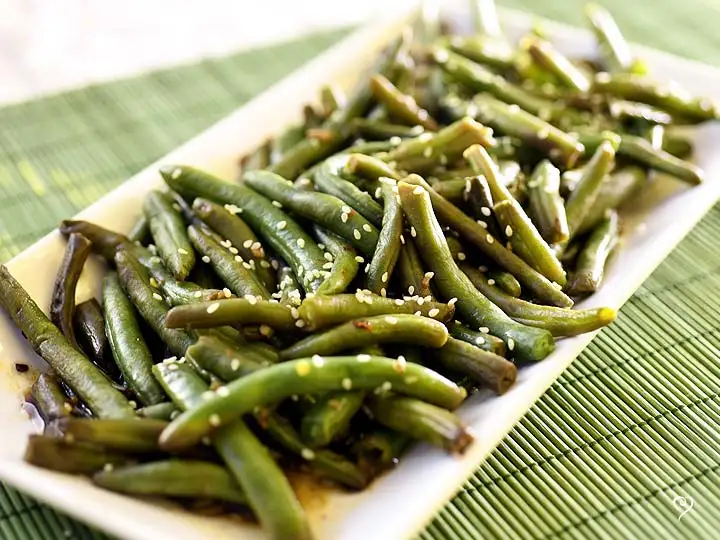 Asian Sesame Glazed Green Beans